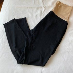 LOFT maternity black cotton pants/leggings, size 8